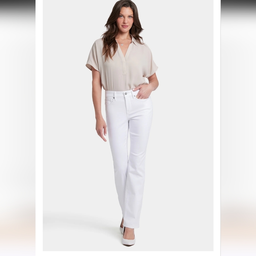 NYDJ Barbara Bootcut sz 14 white jeans NWT